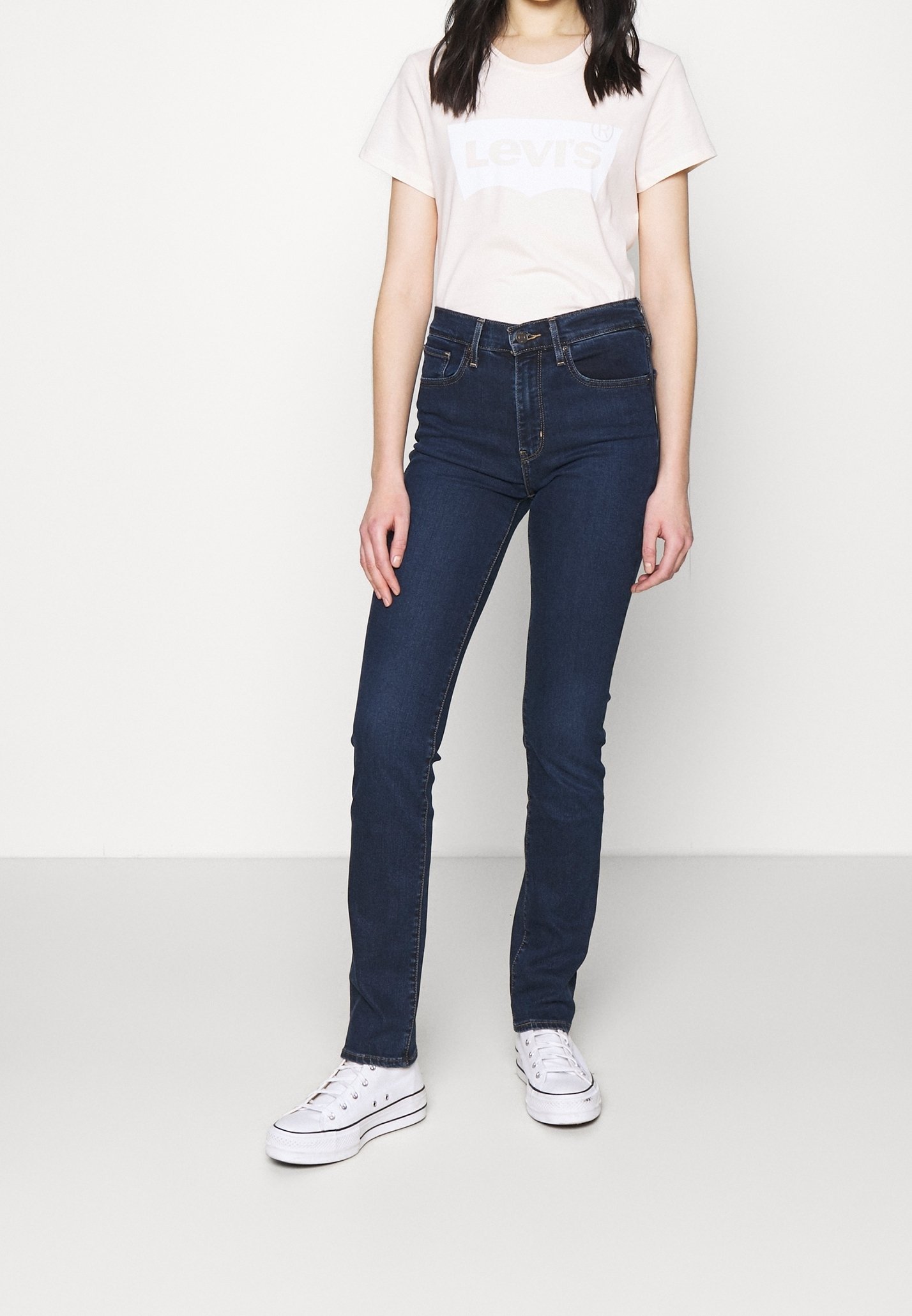 Levi's® Slim fit džínsy - tmavomodrý denim