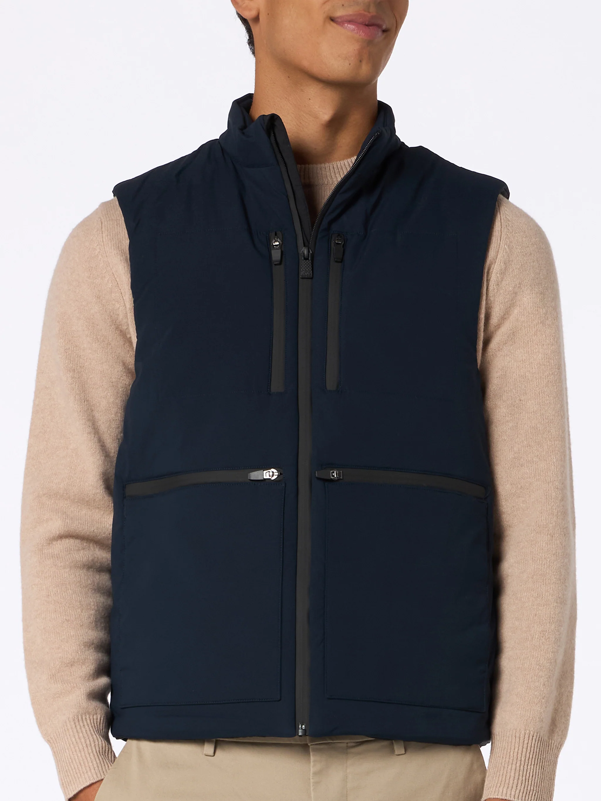 Gilet matelassé extensible bleu marine pour homme Vonn