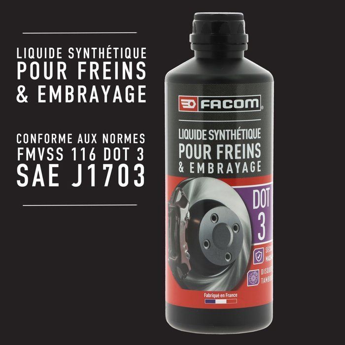 DOT3 brake fluid - FACOM - 500 ml
