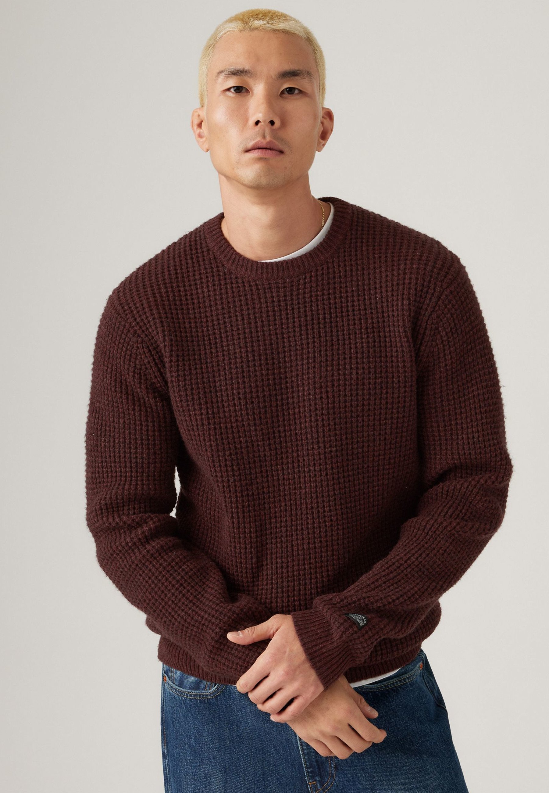 Levi's® PRESIDIO CREW - Trui - warme chocolade heide