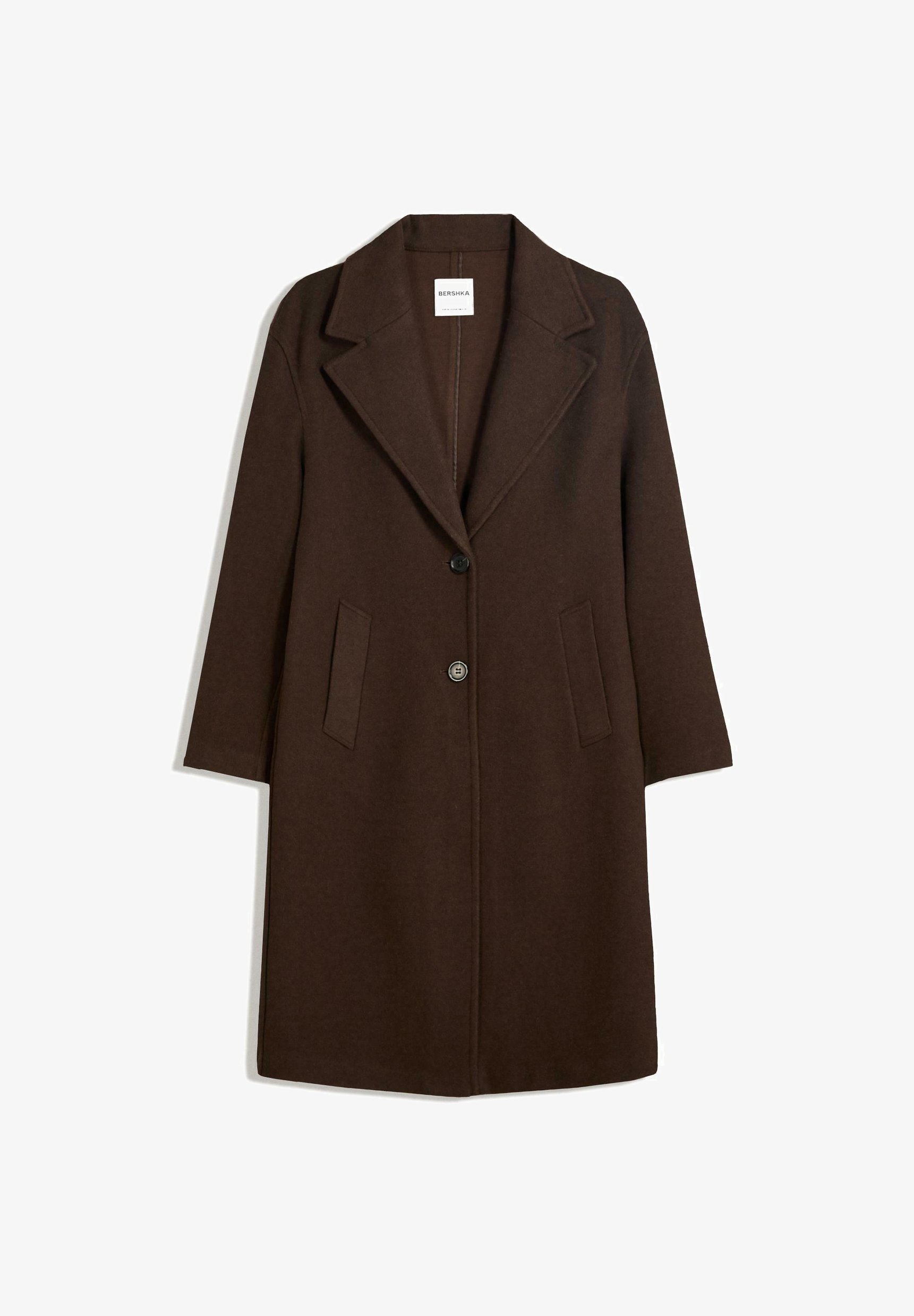 Bershka Classic jas - gemêleerd donkerbruin