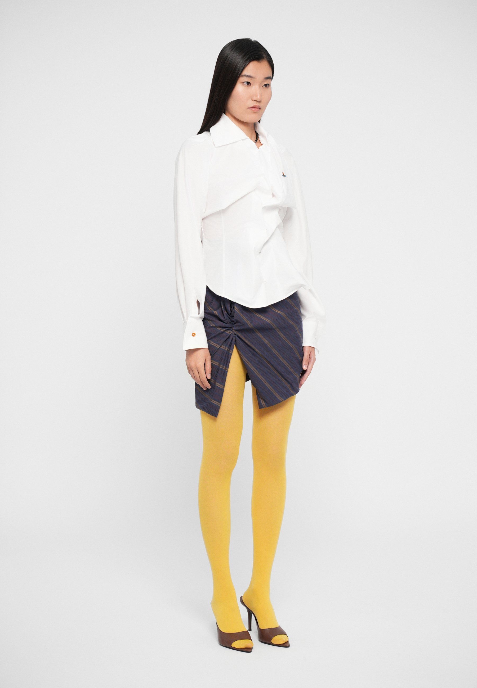 Vivienne Westwood DRUNKEN SHIRT - Bluse - weiß