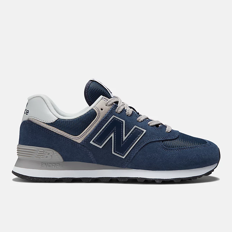 Unisex 574 Core - granatowy z białym
