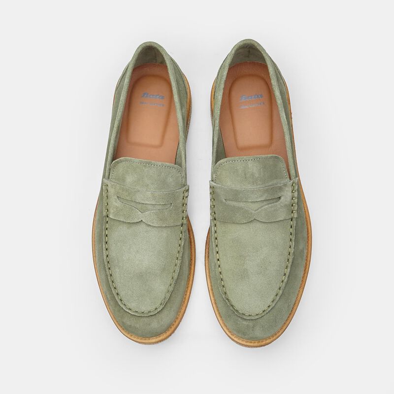 BATA herenloafers van suède