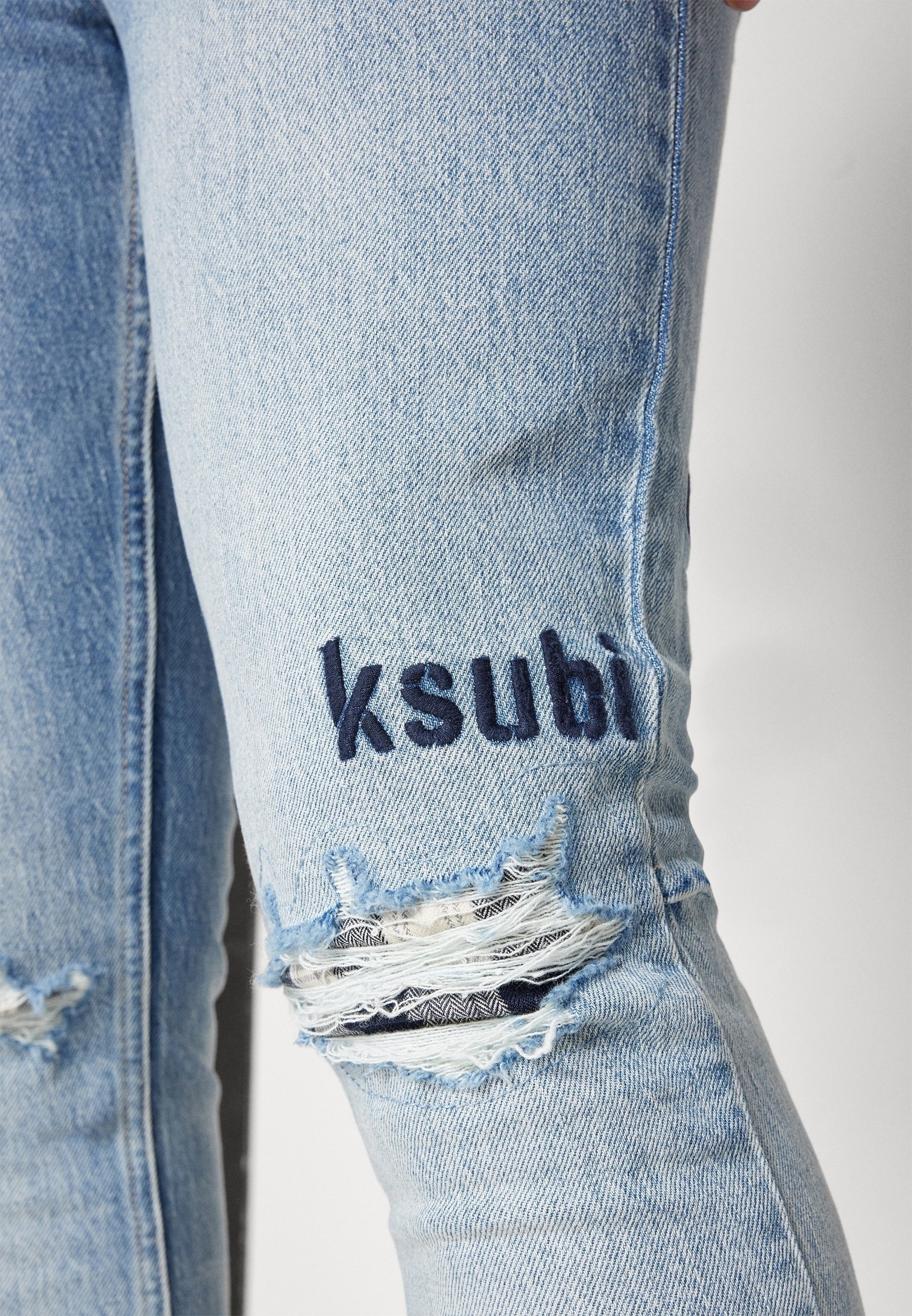 Jean Ksubi coupe skinny - denim bleu clair