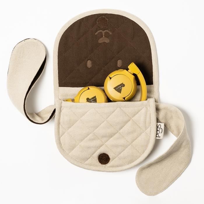 POGS Kids Headphones - The Wallaby - Headphone Case - 100% Recycled Materials - Cotton Protection