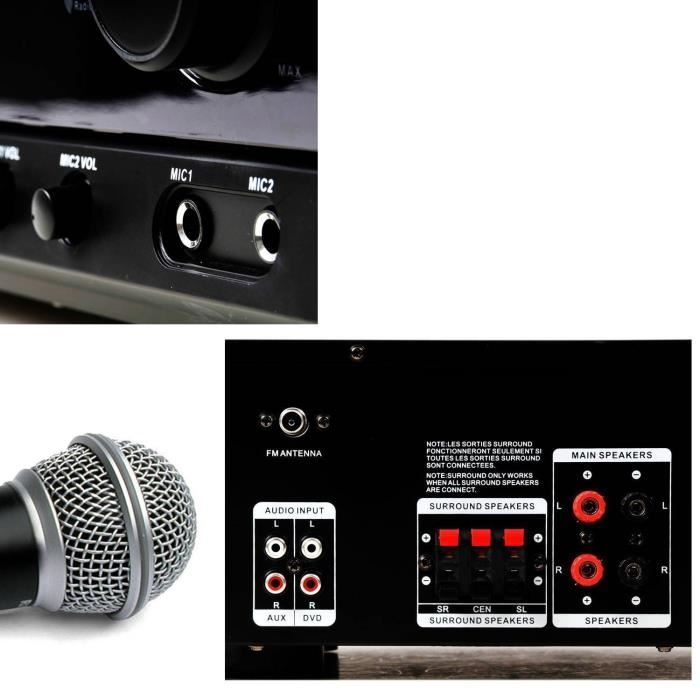 HiFi-Karaoke-Verstärker – LTC Audio – ATM6500BT – 100 W – Bluetooth – FM – USB