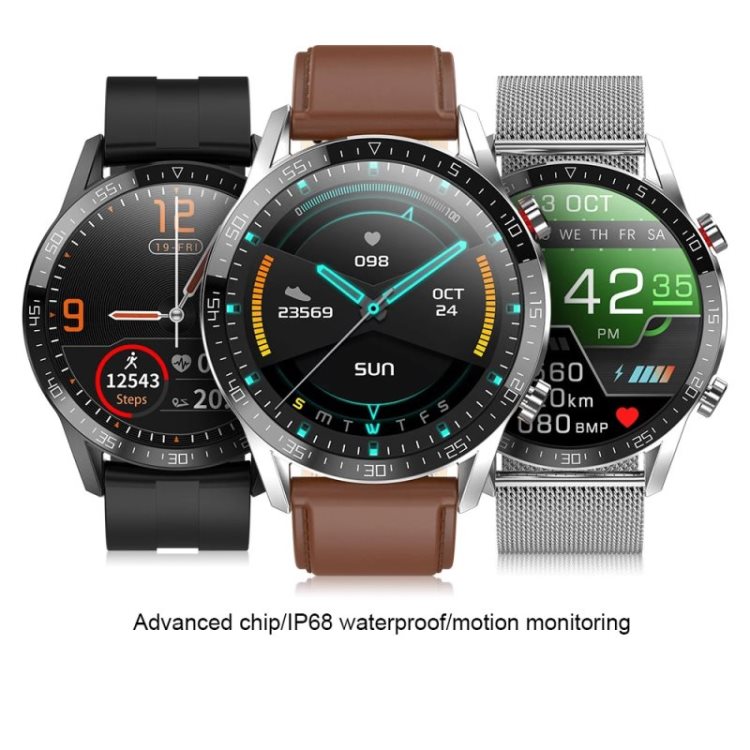 L13 Business Smart Watch Bluetooth Call IP68 Waterproof ECG+PPG Pressure Heart Rate Monitor Fitness Tracker Sports Smartwatch