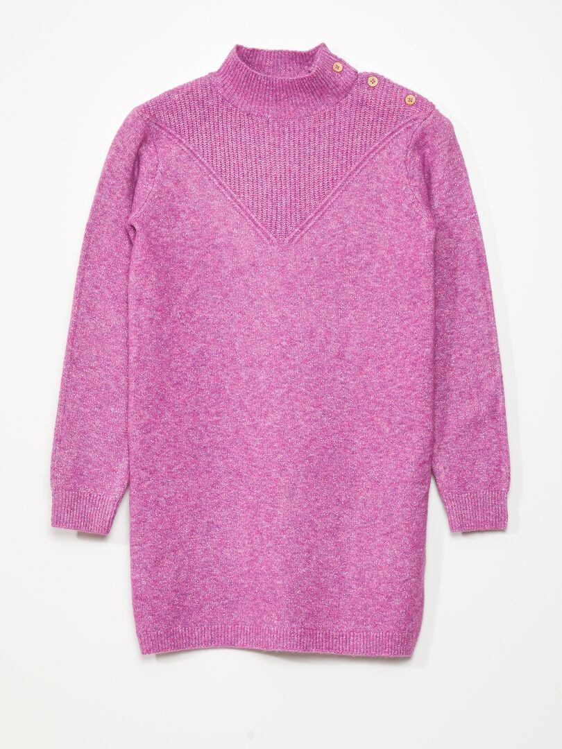 Gebreide coltrui - ROZE