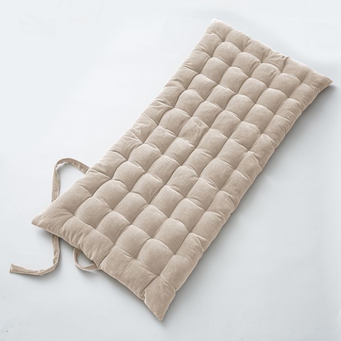 Colchón de suelo de 60 x 120 cm, terciopelo de algodón Caesar Pampas natural