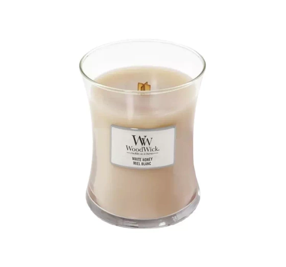 WOODWICK SMALL JAR CANDLE ŚWIECA ZAPACHOWA WHITE HONEY 85G