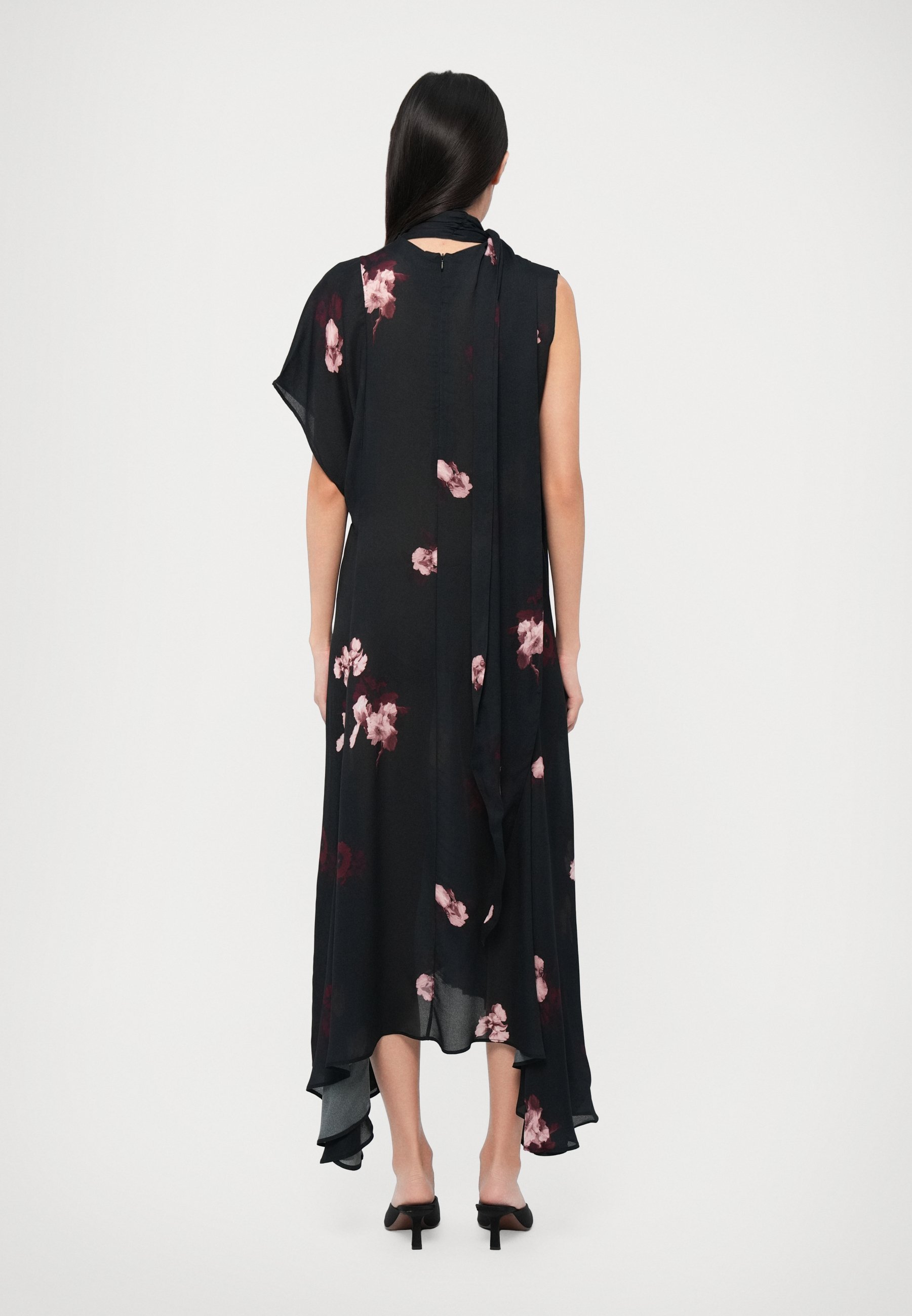 Rodebjer LOTTA BOUQUET - Maxikleid - Dunkelviolett/Schwarz