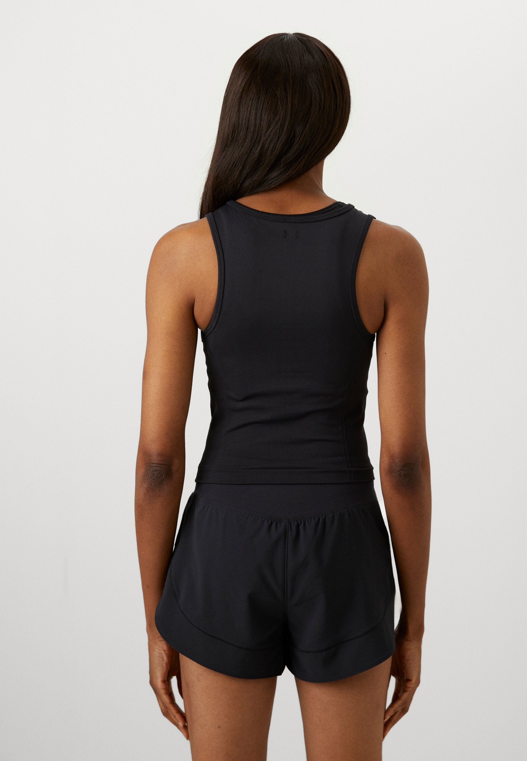 PROJECT ROCK SEAMLESS TANK - Topper - black/antraciteUnder Armour