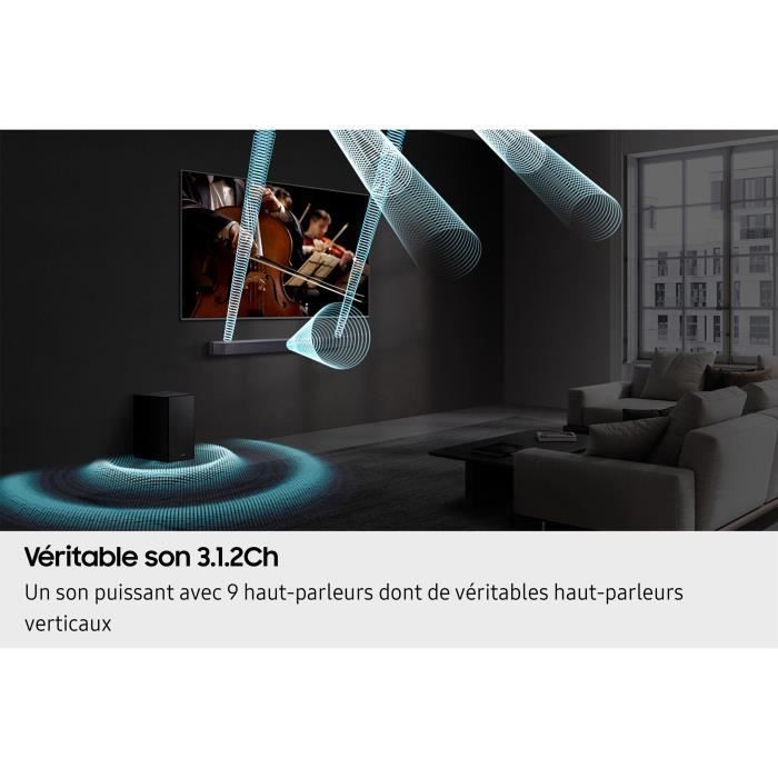 Soundbar - SAMSUNG - HW-Q610F/XE - Serie 3.1 canali - Subwoofer wireless da 6,5'' - Diffusore acustico