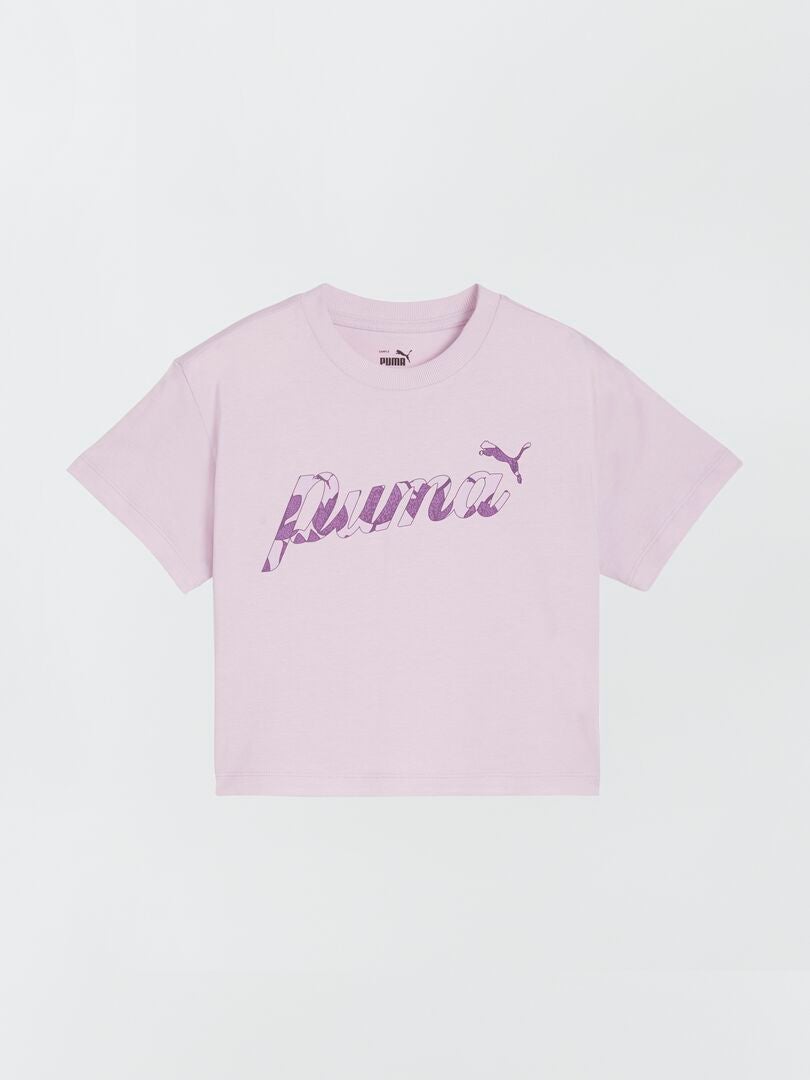 Top cropped de algodão 'Puma' - ROSA