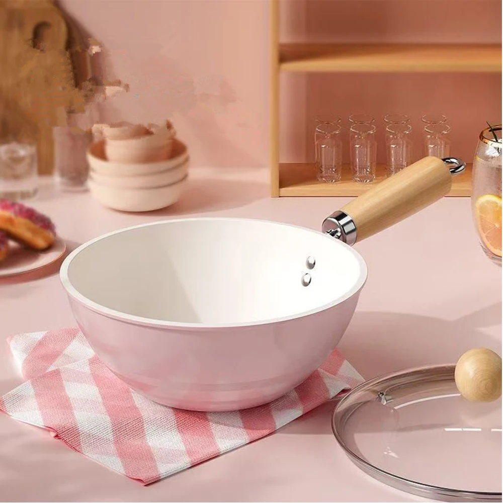 Mini poêle antiadhésive en céramique, wok, poêle à œufs, steak, crêpes, compatible avec plaques à induction, cuisinières à gaz, casseroles, ustensiles de cuisine