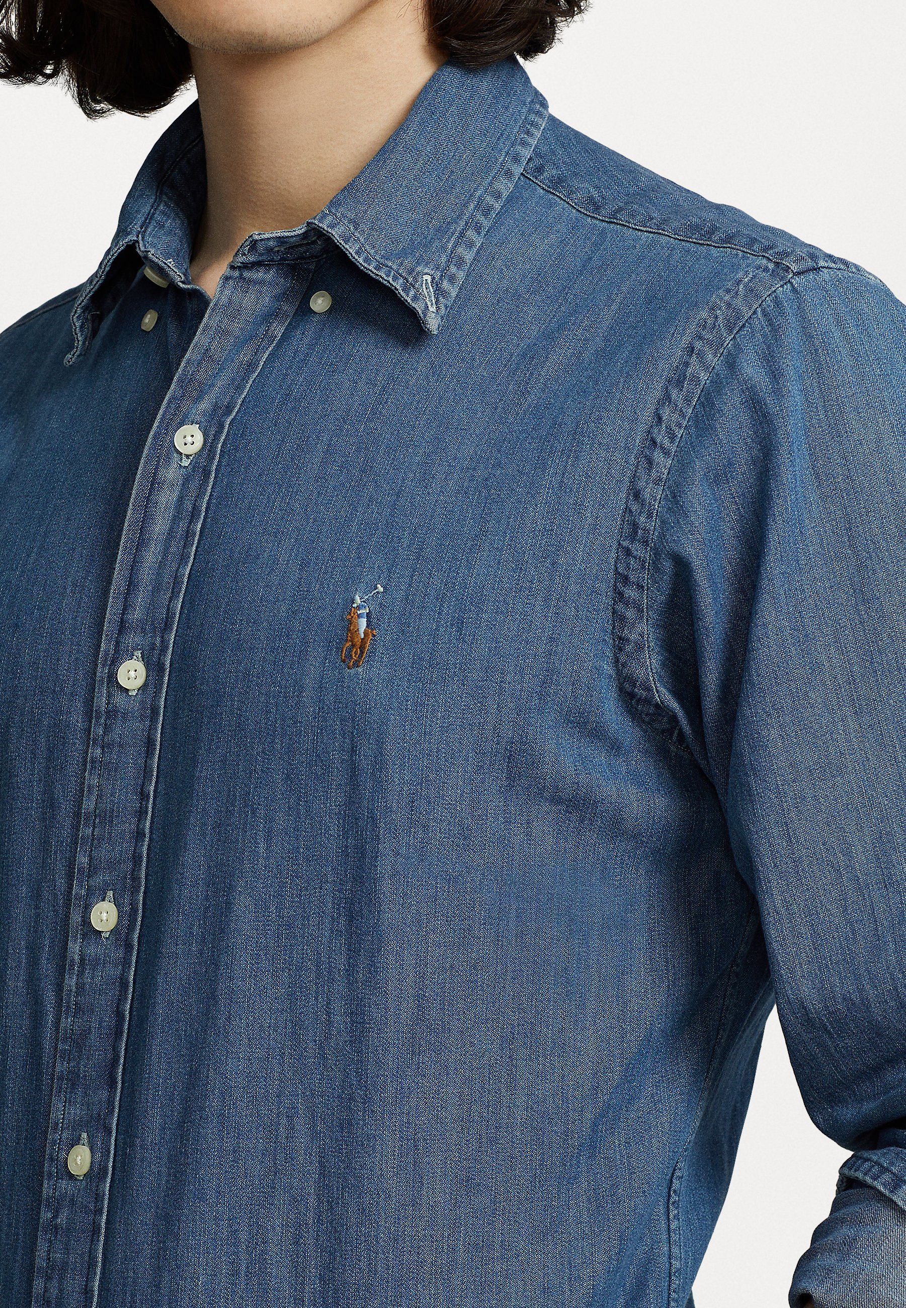 Koszula Polo Ralph Lauren CUSTOM FIT - Koszula - denim