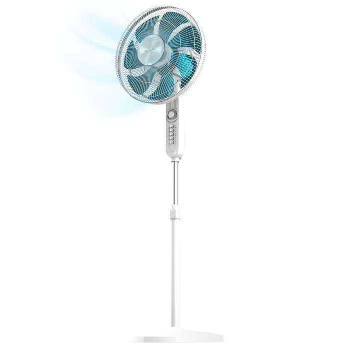 Cecotec - Ventilador de pedestal EnergySilence 610 Max Flow - 70 W, 30 cm de diámetro, 7 aspas