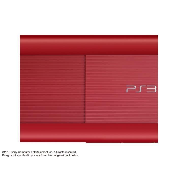 Console PS3 Slim Vermelho de 500GB com Controle DualShock 3 - Sony