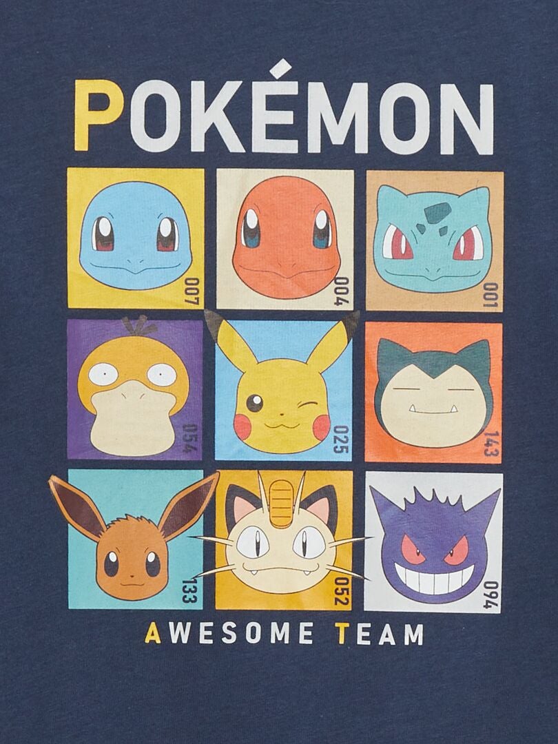 Koszulka z krótkim rękawem Pokemon – NIEBIESKA