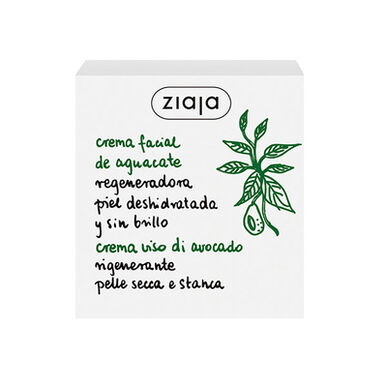 Ziaja Aguacate -kasvovoide, intensiivisesti ravitseva ja rauhoittava voide kuivalle iholle, 50 ml