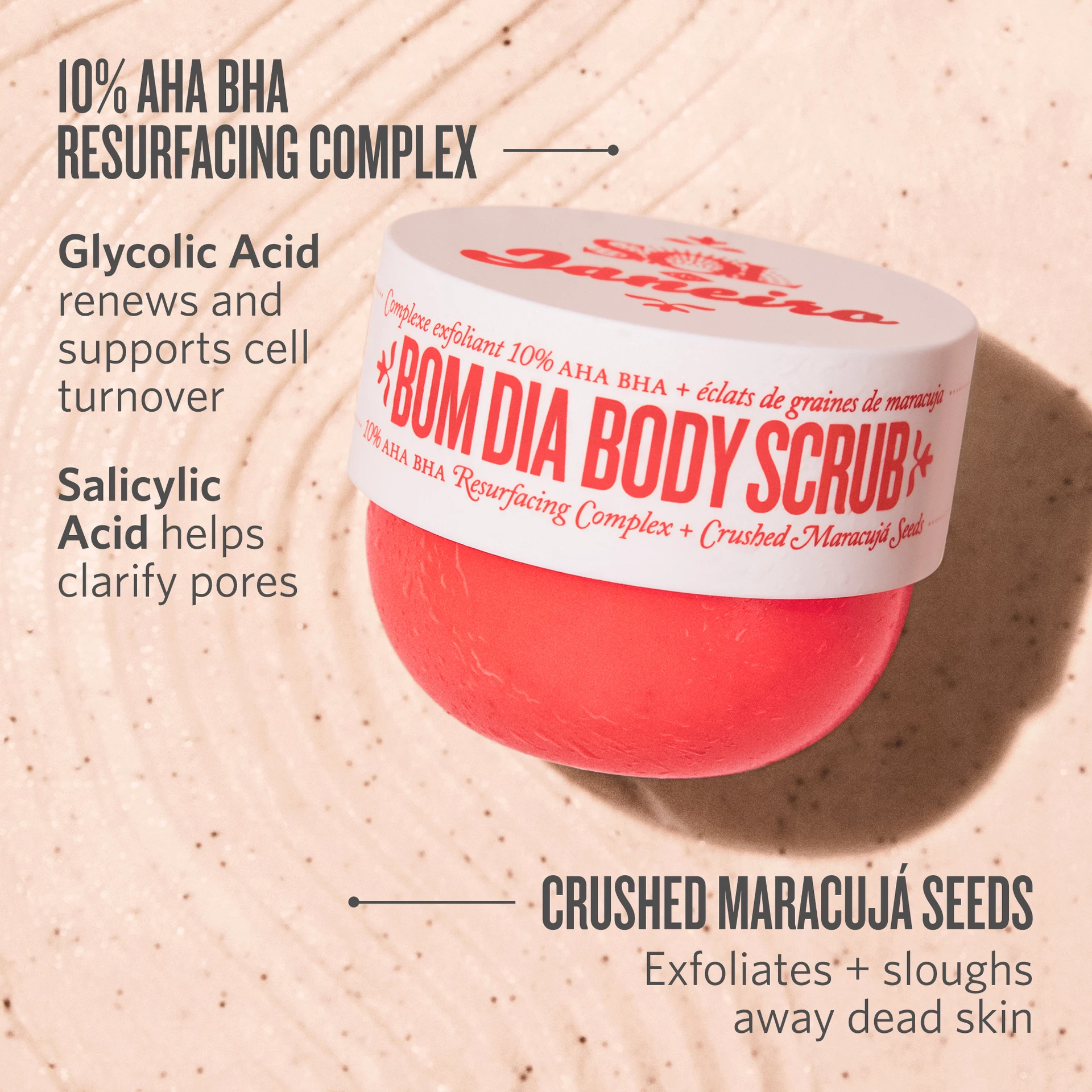 Bom Dia Bright piling za tijelo 220 g - Sol de Janeiro