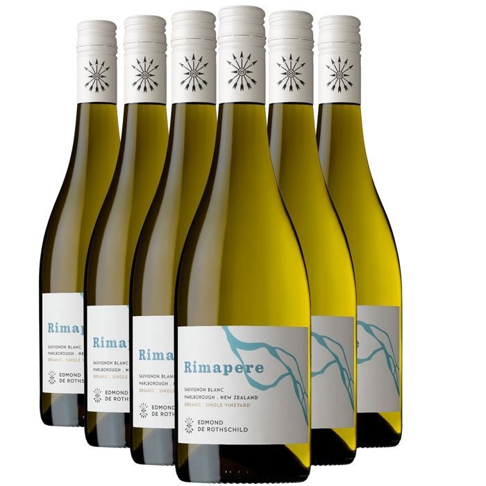 Edmond de Rothschild Nouvelle-Zélande Marlborough Rimapere Sauvignon Blanc 2025 - Vin Blanc de Nouvelle-Zélande (6x75cl)