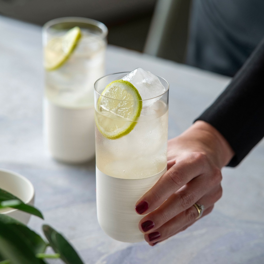 Verres à long drink Villeroy & Boch, lot de 4, marque Rock Blanc – 1 pièce