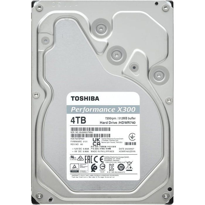 TOSHIBA - X300 - Disque dur interne - 4TB (512MB) - Performance Hard Drive