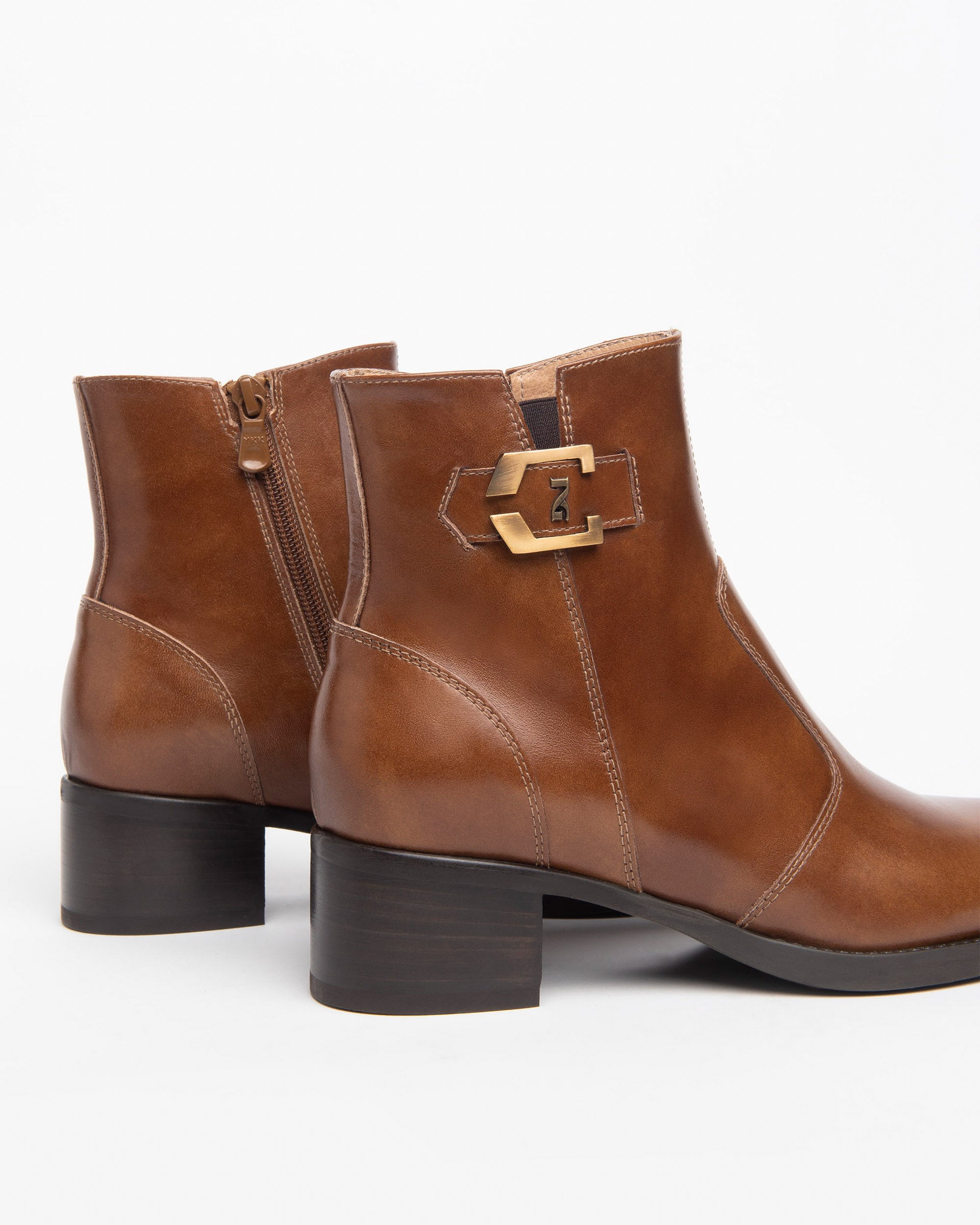  Damen-Ankle-Boots aus Leder