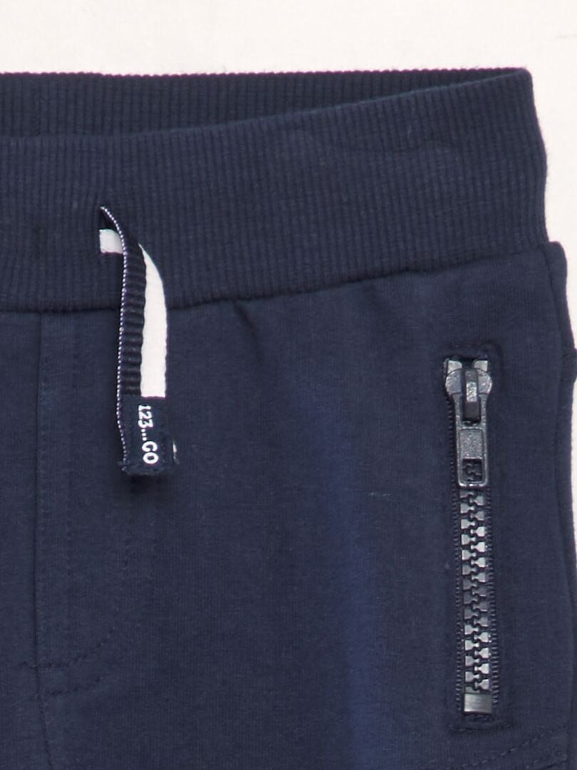 Joggingbroek met ritszakken - BLAUW