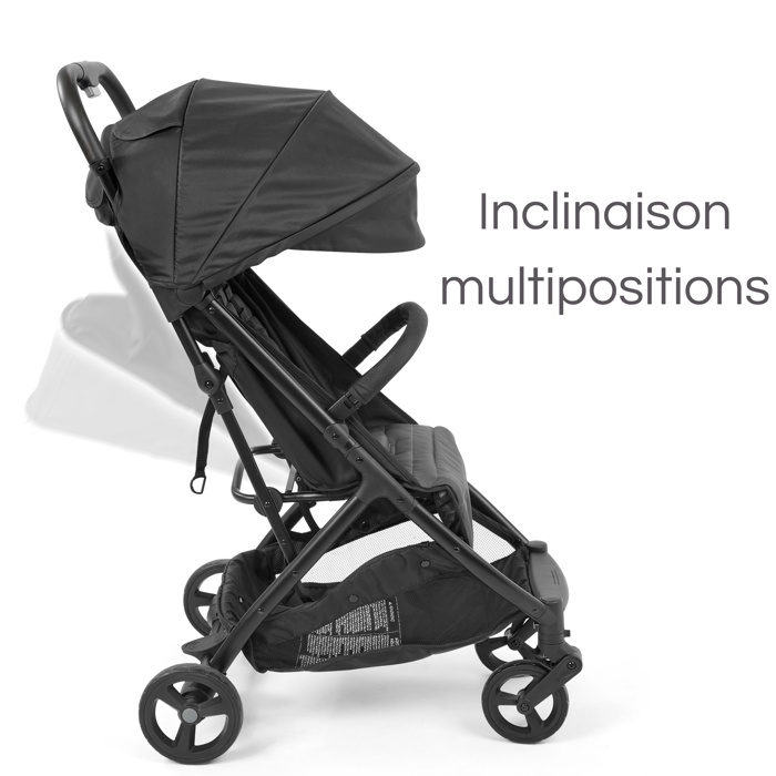 INGENUITY Poussette ultra compacte 3Dquickclose, légère, dès la naissance jusqu'à 4 ans,0 à 22.7 kg, couverture de pluie inclus
