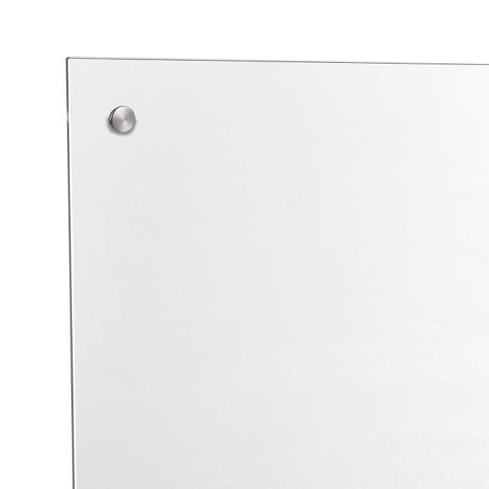 BC-elec - AKG06-7050 Protector antisalpicaduras de cocina en vidrio transparente de 70x50cm, vidrio de seguridad templado de 6 mm, protector antisalpicaduras para campana extractora