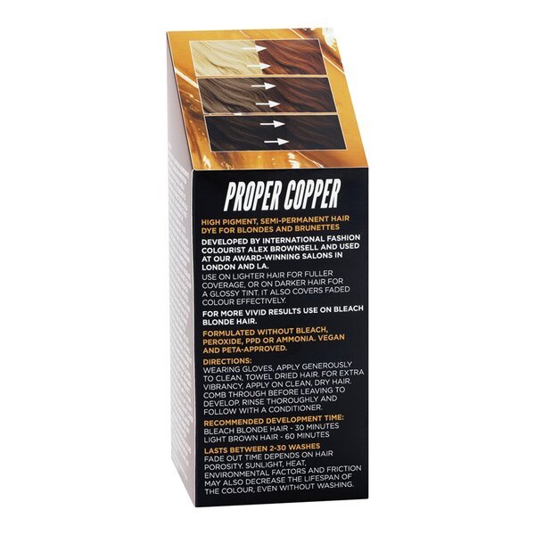 Veganska barva za lase Bleach London Proper Copper, poltrajna, 150 ml