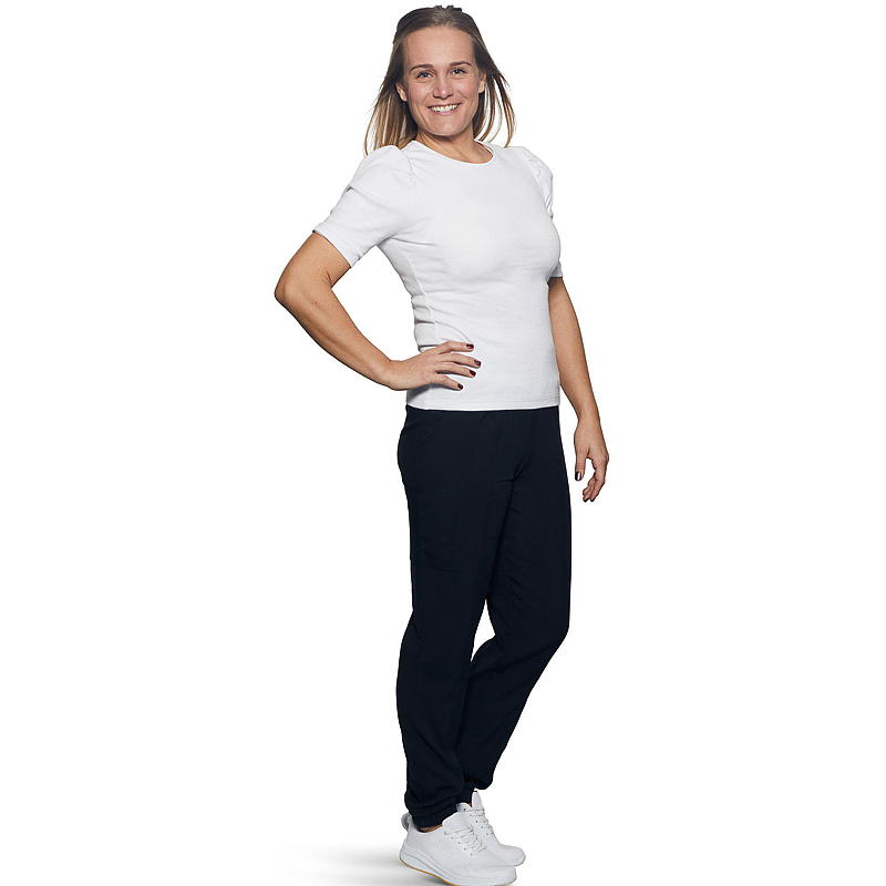 Ribattu toppi, koko S-XL, puhvihihat, valkoinen