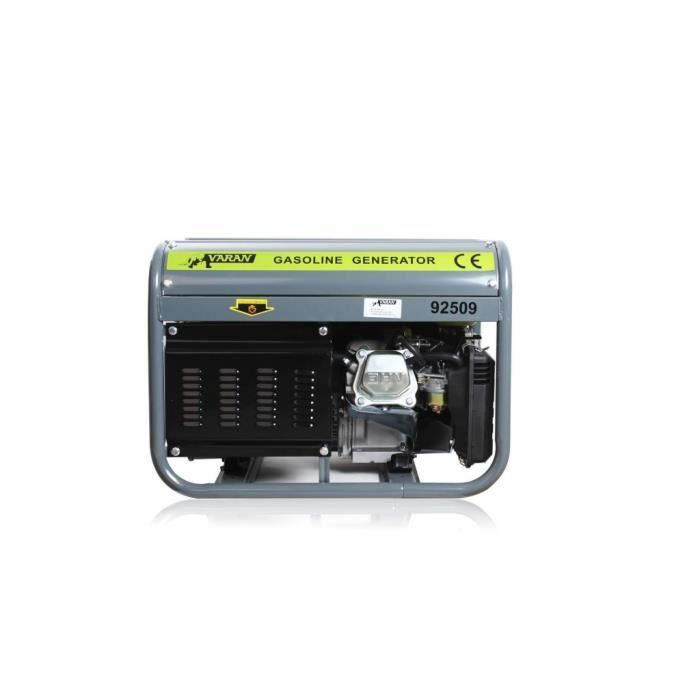 Generador de gasolina de 2200 W, 2 x 230 V, 1 x 12 V