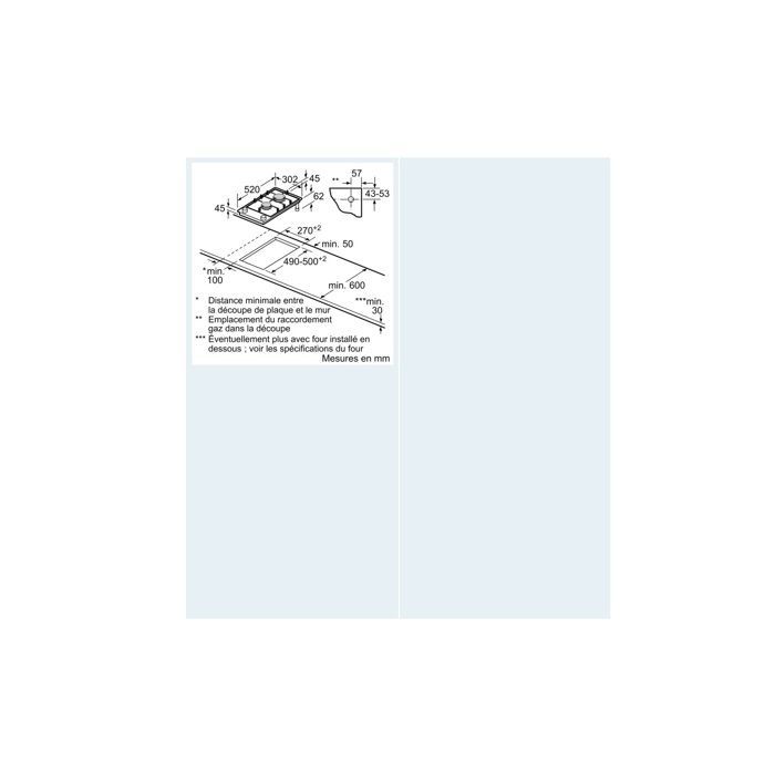 Placa de gas Siemens Domino de 30 cm con 2 quemadores, color negro - ER3A6BI40