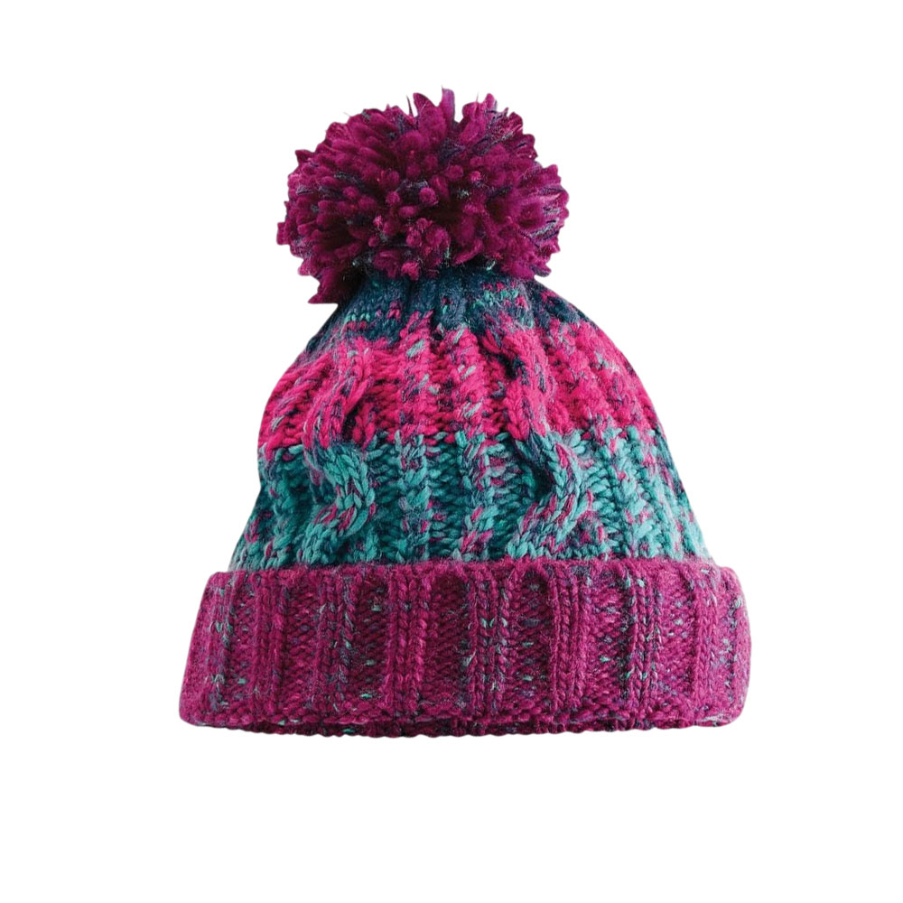 Gorro Infantil Beechfield Korkskruv Med Pompon