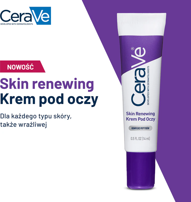 CeraVe Skin Renewing Eye Cream is een oogcrème die de beschermende barrière van de huid vernieuwt.