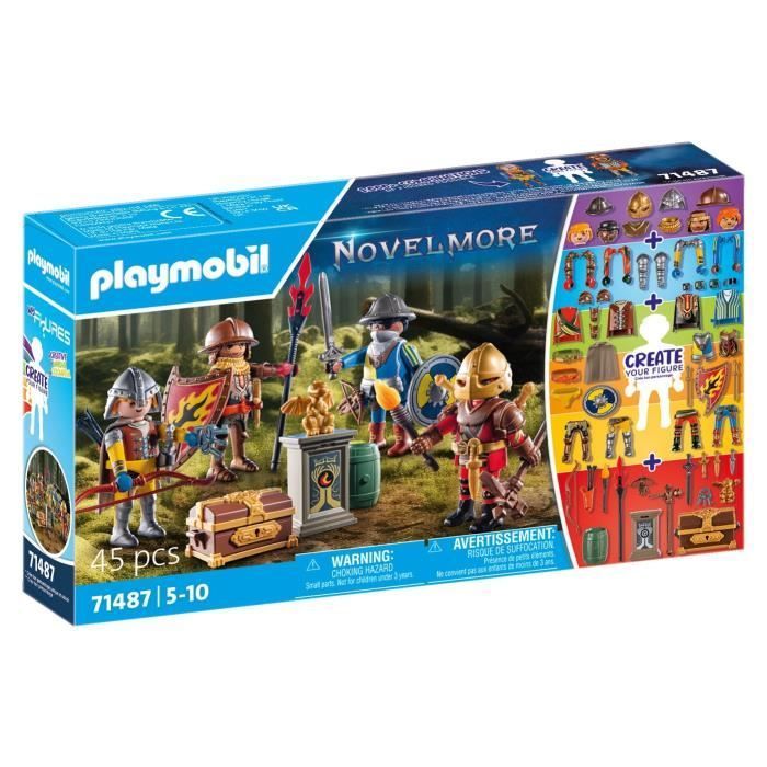 PLAYMOBIL 71487 Novelmore Knights, My Figures, 45 pezzi, Età 5+