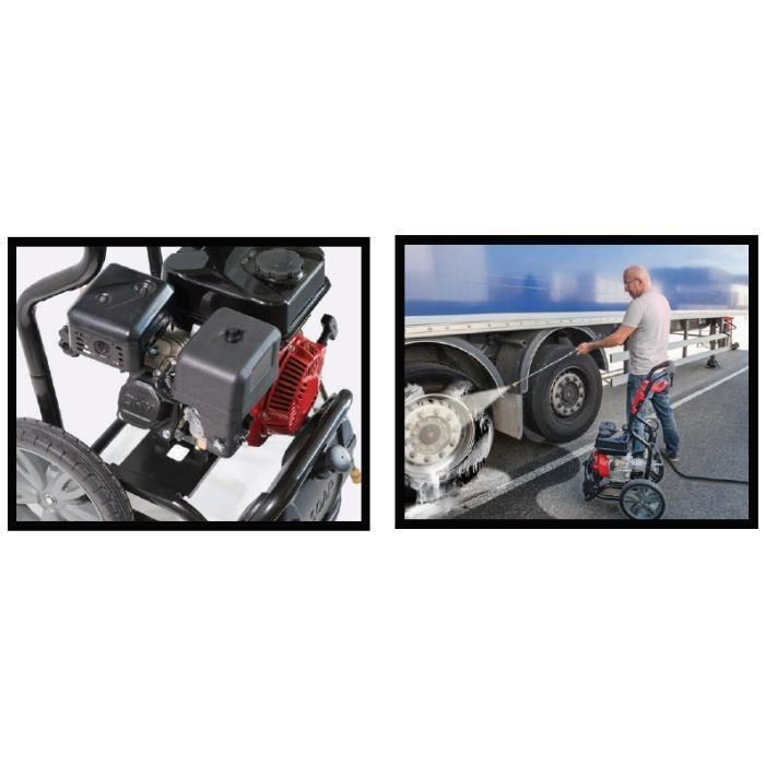 Hidrolimpiadora de gasolina ZEUS - 4 tiempos 6,5 CV - Presión máxima 220 bar - Caudal máximo 510 L/h