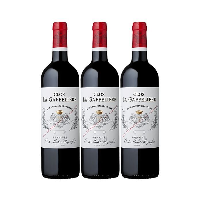 Château La Gaffelière Saint-Emilion Grand Cru Clos La Gaffelière 2017 - Bordeaux Red Wine (3x75cl)
