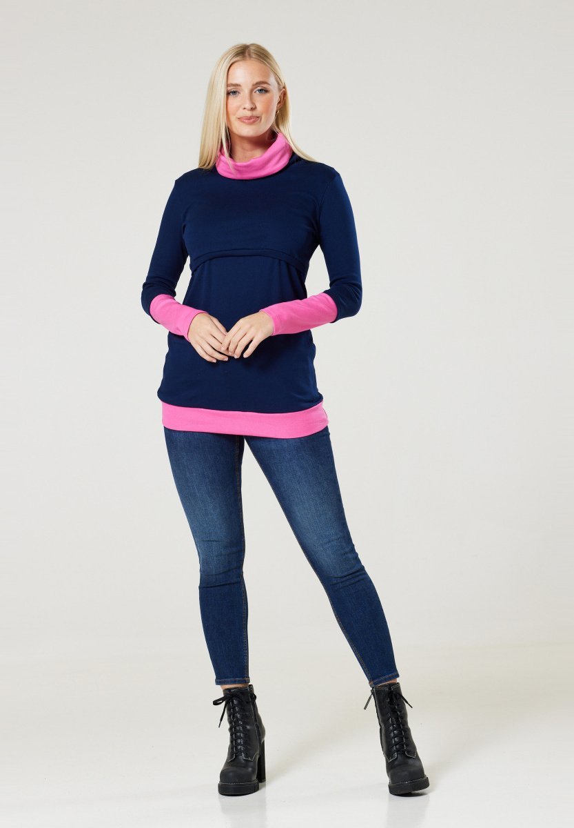 Chelsea Clark Sweatshirt - donkerblauw roze