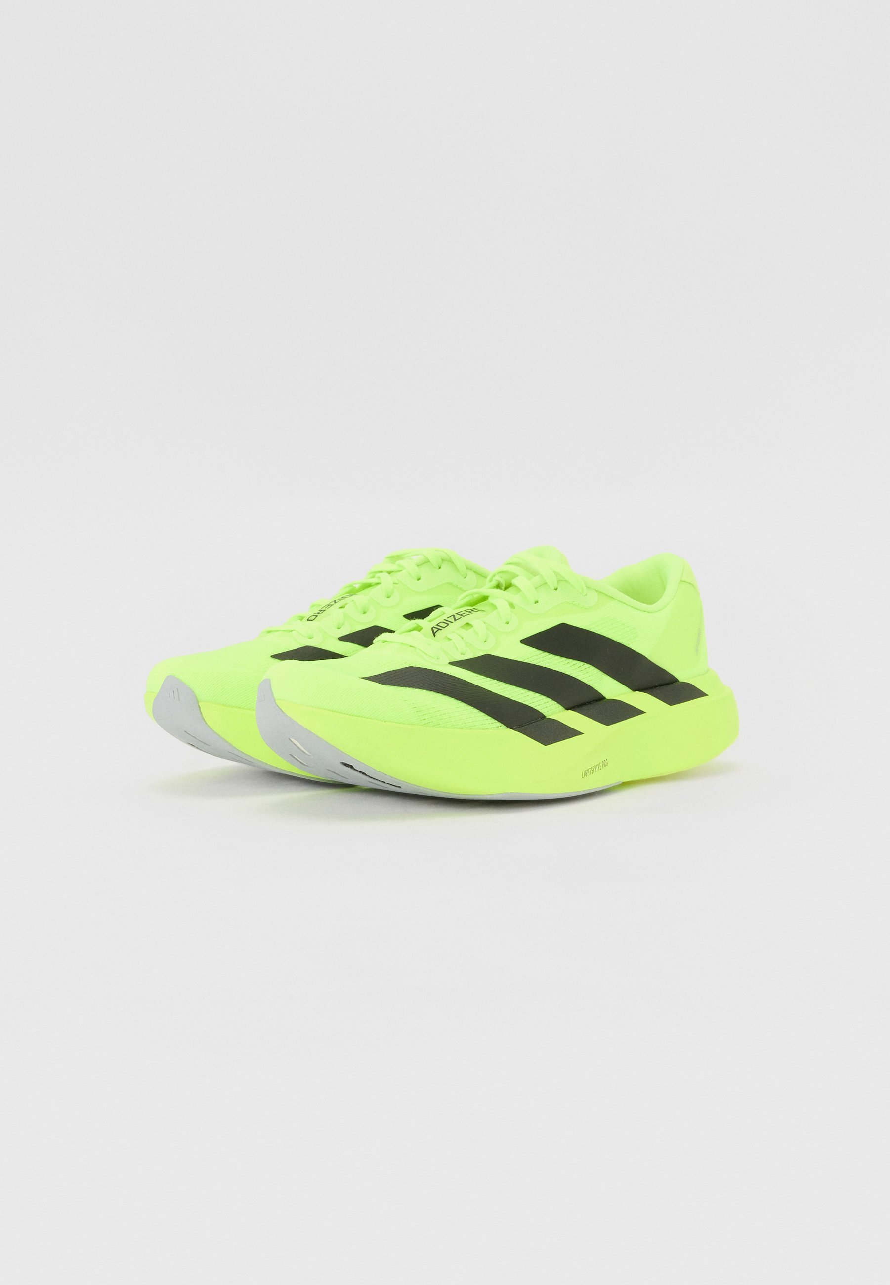 adidas Performance ADIZERO EVO SL W - Hardloopschoenen voor op de weg - helder citroengeel/kernzwart/mat zilver