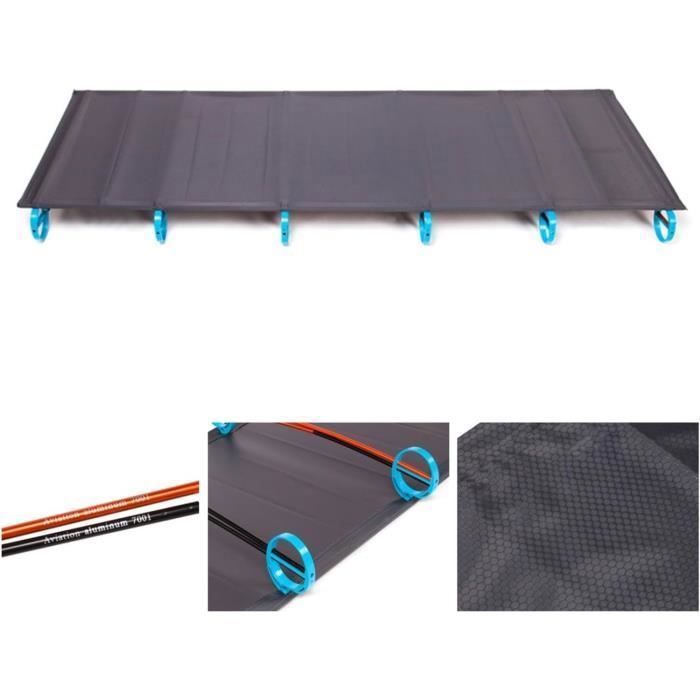 Folding camping cot - Not specified - Blue - 150 kg capacity - Oxford fabric - Regular use TRAINING EQUIPMENT