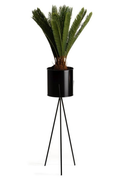 Kwietnik stojący TRIPOD 80 cm czarny LOFT
