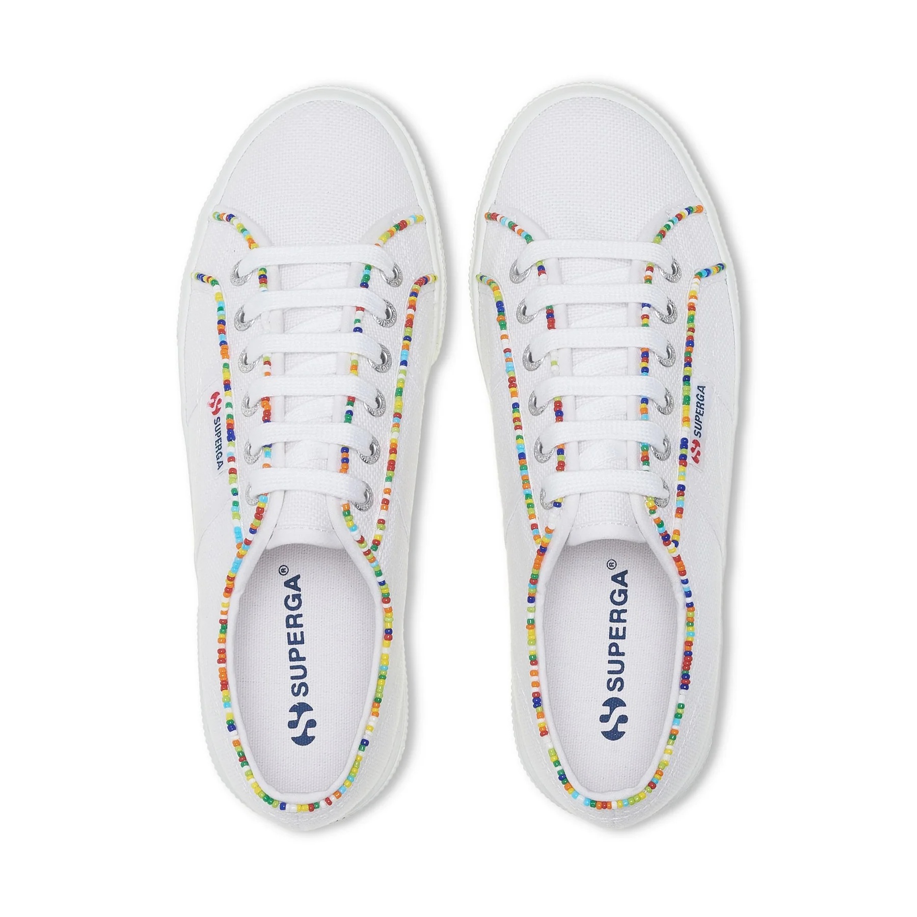 2740 MULTICOLOR BEADS-WHITE-MULTICOLOR BEADS