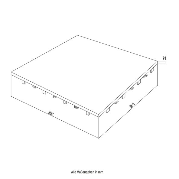 JUBIN artificial turf tiles, 1 m²