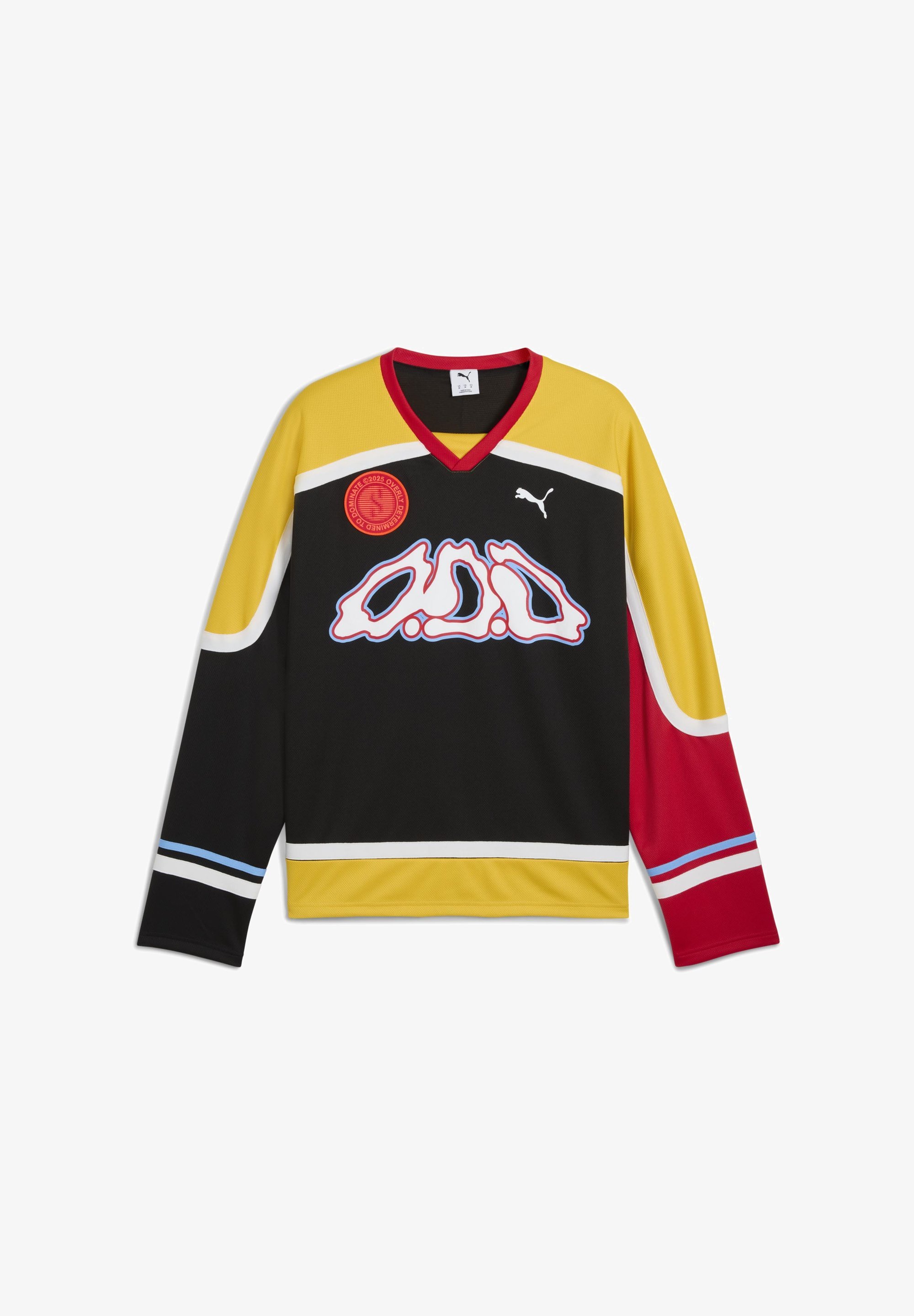 Puma shirt met lange mouwen - zwart/geel/voor altijd rood