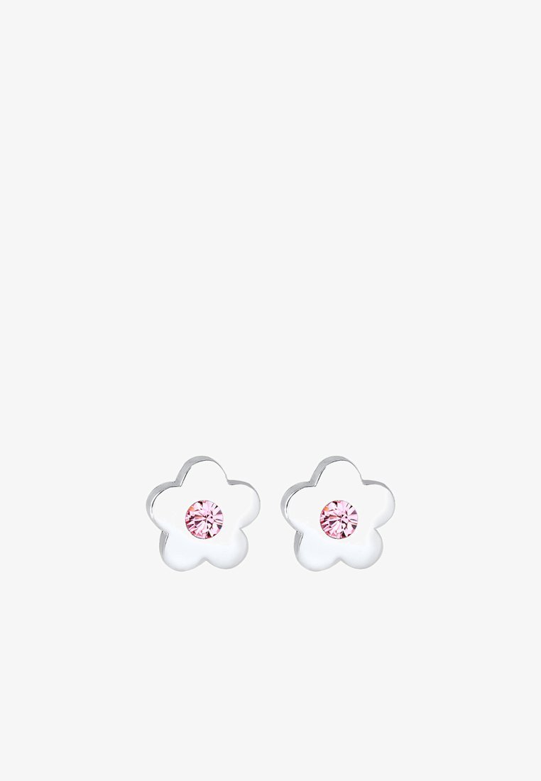 Elli SPARKLING BASIC FLOWER - S KRYSTALY BY SWAROVSKI® - Náušnice - stříbrná